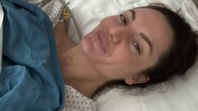 Martina Peterlini meldete sich aus dem Krankenhausbett. © Social Media