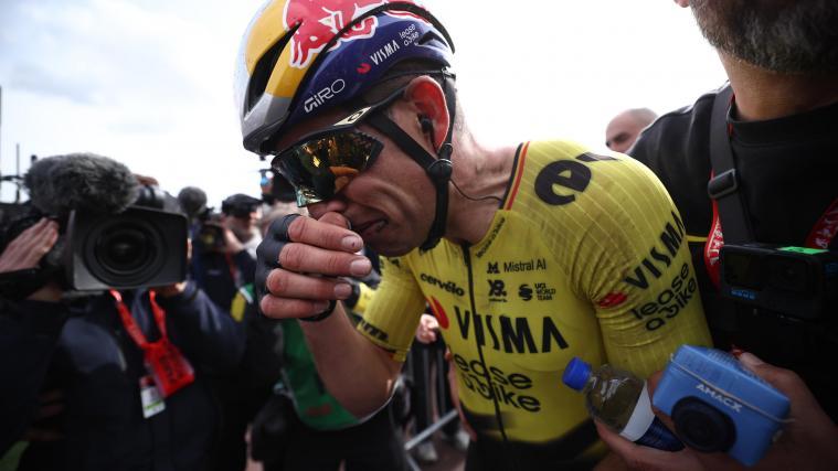 Wout van Aert took the victory. © ANSA / ANNE-CHRISTINE POUJOULAT / POOL