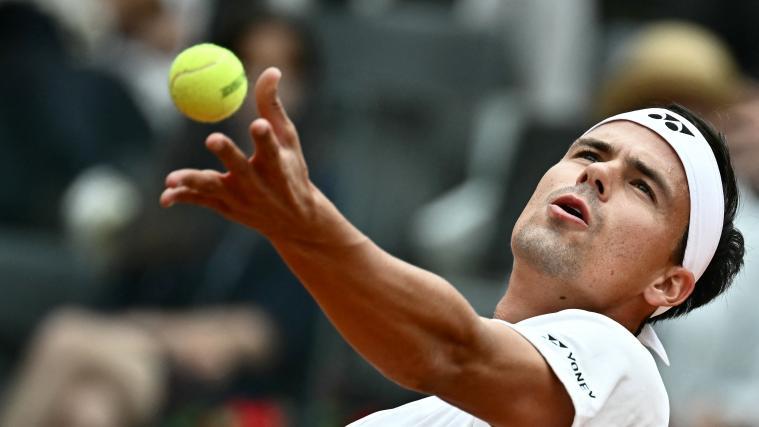 Daniel Altmaier rastete aus. © AFP / FILIPPO MONTEFORTE