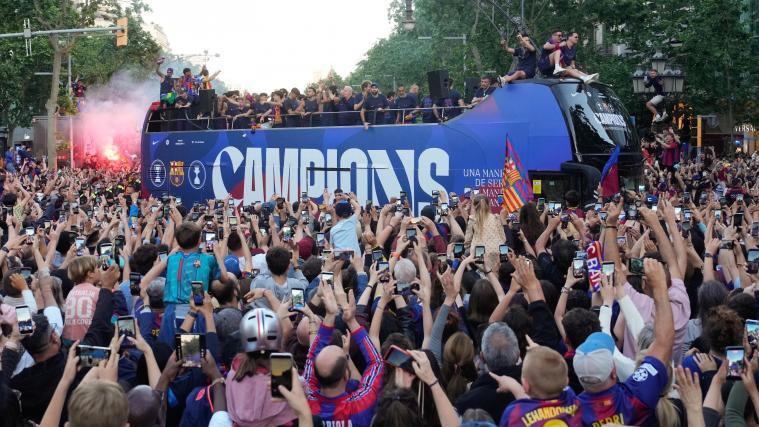 Der FC Barcelona wurde von den eigenen Fans gefeiert. © ANSA / ENRIC FONTCUBERTA