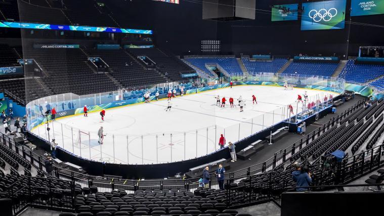 Die Eishockey-Halle Santa Giulia war Austragungsort der Olympischen Spiele 2026. © ANSA / SALVATORE DI NOLFI