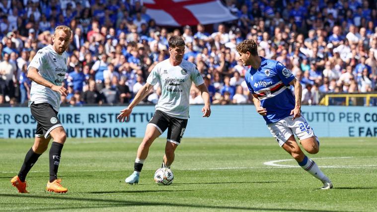 Fabian Tait und Simone Tronchin (v.l.) gingen mit dem FC Südtirol in Genua leer aus. © FCS