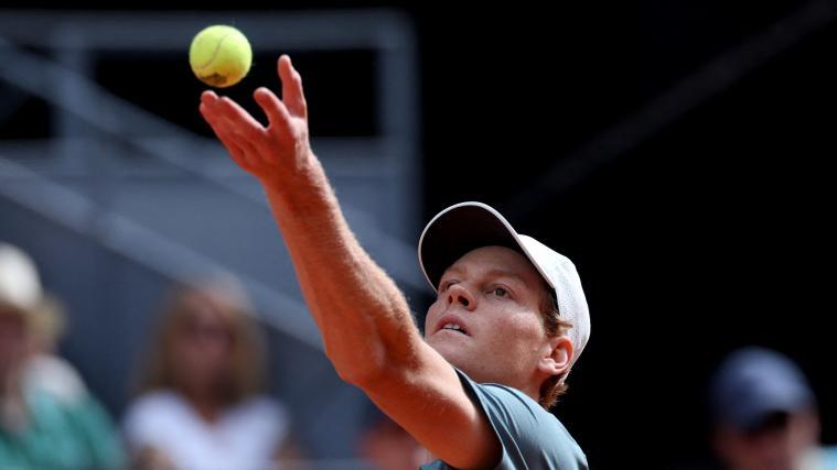 Jannik Sinner ist in Rom die Hauptattraktion. © APA/afp / THOMAS COEX