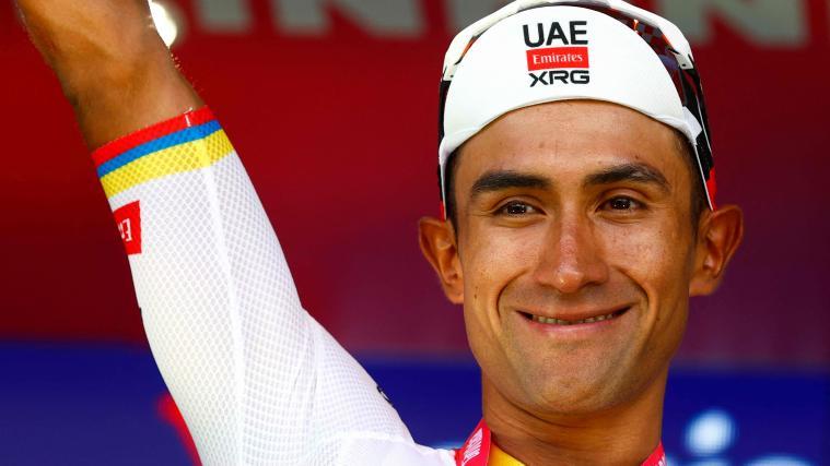 Jhonatan Narvaez strahlte übers ganze Gesicht. © APA/afp / LUCA BETTINI