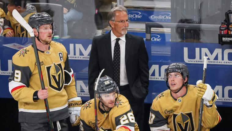 John Tortorella (Mitte) und die Golden Knights bekamen eine Strafe aufgebrummt. © APA / ETHAN MILLER