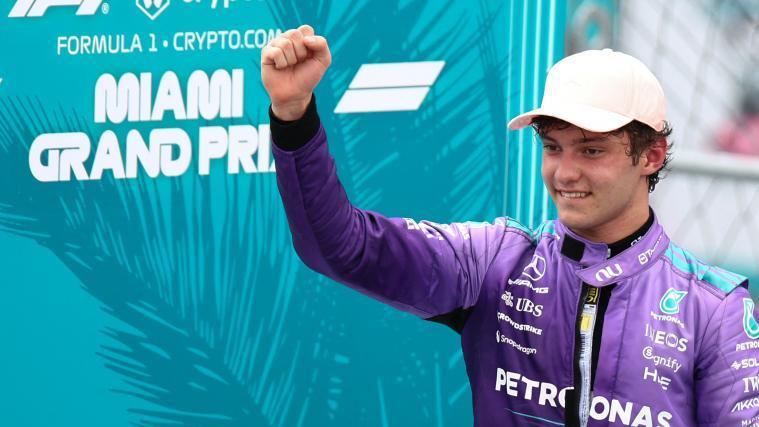 Kimi Antonelli feierte den dritten Sieg in Folge. © APA/afp / CHARLY TRIBALLEAU