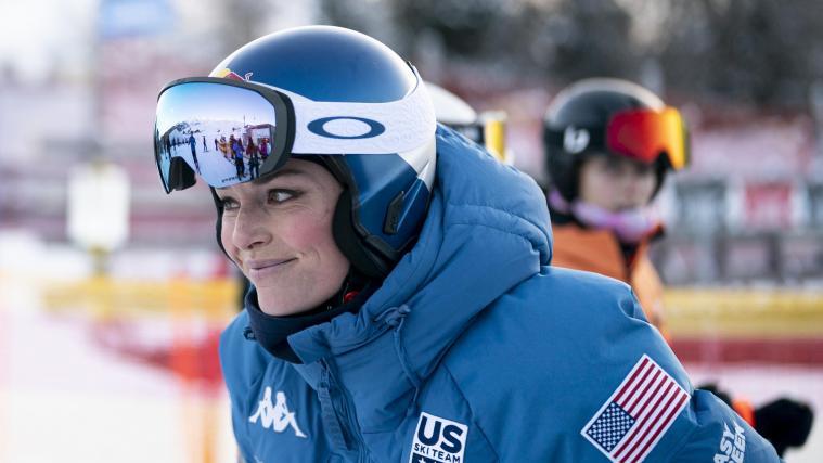 Lindsey Vonn hat über ihre Verletzung und Zukunft im Skisport gesprochen. © ANSA / TIL BUERGY / STF