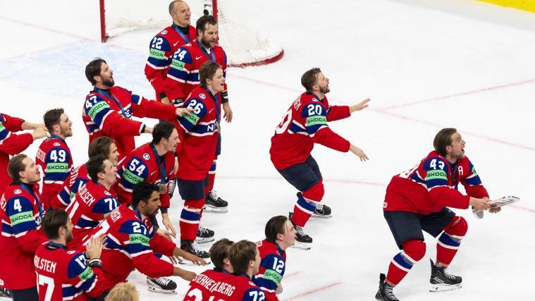 Norwegen feiert die erste Bronzemedaille der WM-Geschichte. © ANSA / SALVATORE DI NOLFI