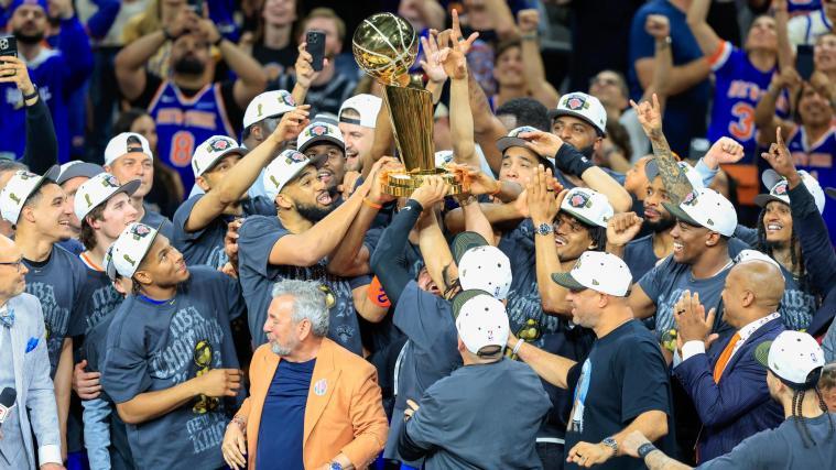 Die New York Knicks haben sich nach 53 Jahren wieder zum NBA-Champion gekürt. © ANSA / ADAM DAVIS