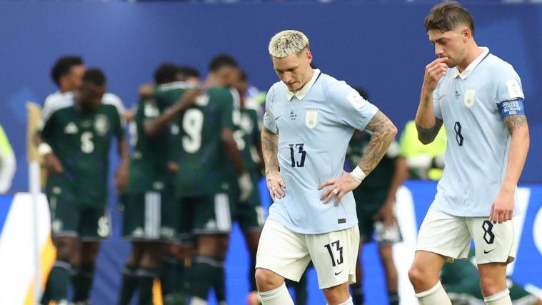 Federico Valverde & Co. sammelten nur einen Punkt. © APA/afp / PATRICIA DE MELO MOREIRA