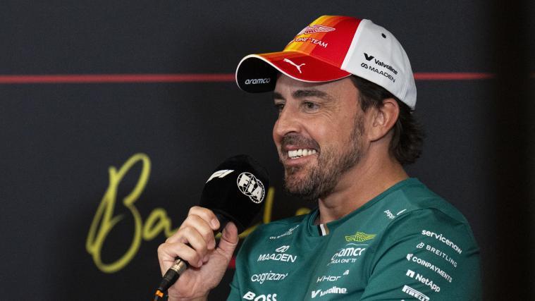 Fernando Alonso war gut gelaunt. © ANSA / Siu Wu