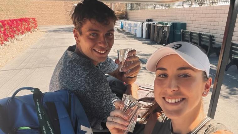 Flavio Cobolli und Belinda Bencic pflegen ein gutes Verhältnis. © Instagram