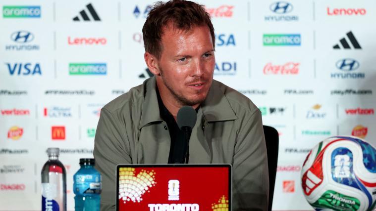 Julian Nagelsmann bei der Pressekonferenz vor dem Match gegen die Elfenbeinküste. © APA / MEGAN BRIGGS