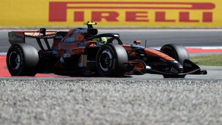 Lando Norris war am Freitag im Training der Schnellste. © APA/afp / MANAURE QUINTERO