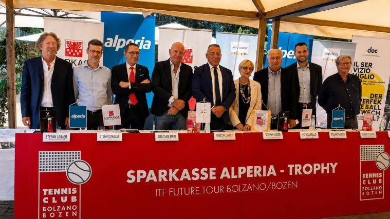 Am Donnerstag fand die Vorstellung des ITF-Turniers in Bozen statt. © Plopp