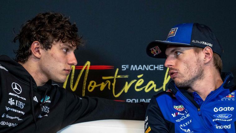 Andrea Kimi Antonelli (links) und Max Verstappen (rechts) sind zurzeit Konkurrenten. © APA/afp / ANDREJ IVANOV
