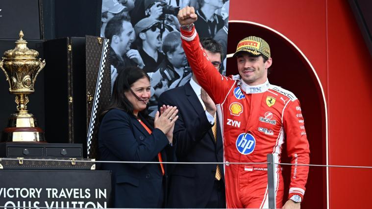 Charles Leclerc fuhr zum Silverstone-Sieg. © ANSA / PETER POWELL