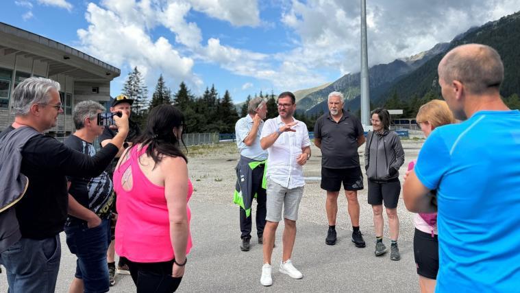 Das Marteller Biathlon-Komitee bei einem kürzlichen Ausflug nach Antholz.
