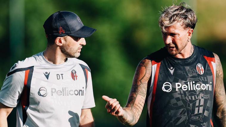 Neu-Trainer Domenico Tedesco (l.) mit Federico Bernardeschi.
