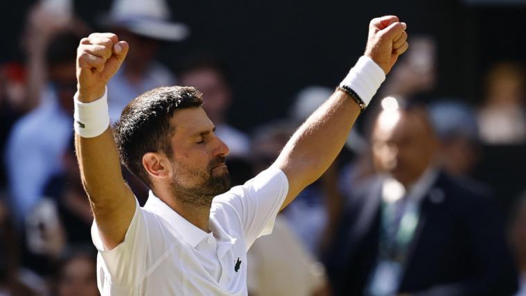 Novak Djokovic freute sich über den Einzug ins Achtelfinale. © ANSA / TOLGA AKMEN