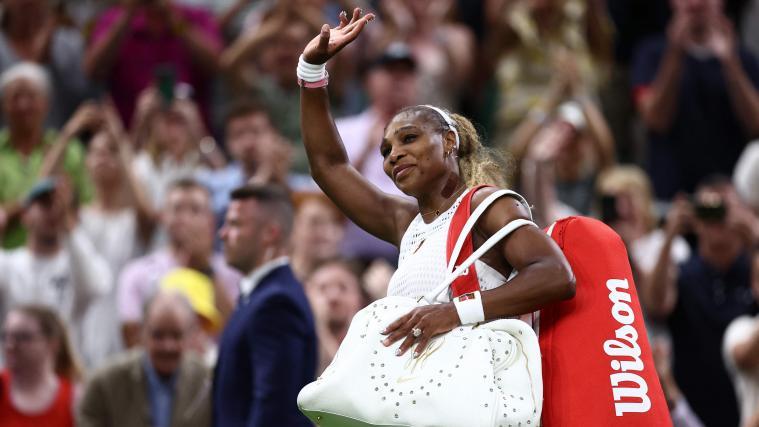 Serena Williams bei ihrem Comeback in Wimbledon. © APA/afp / HENRY NICHOLLS