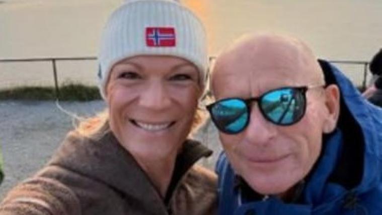 Ski-Queen Maria Riesch strahlt mit ihrem Freund.