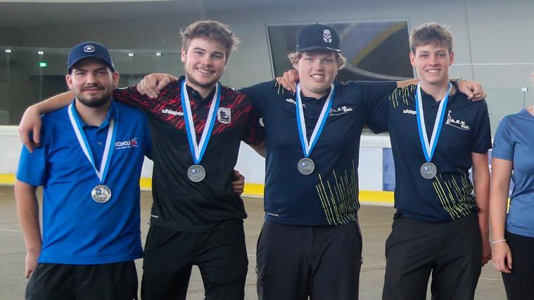 Von links Lorenz Enderle, Matthias Plank, Dominik und Samuel Sieder.