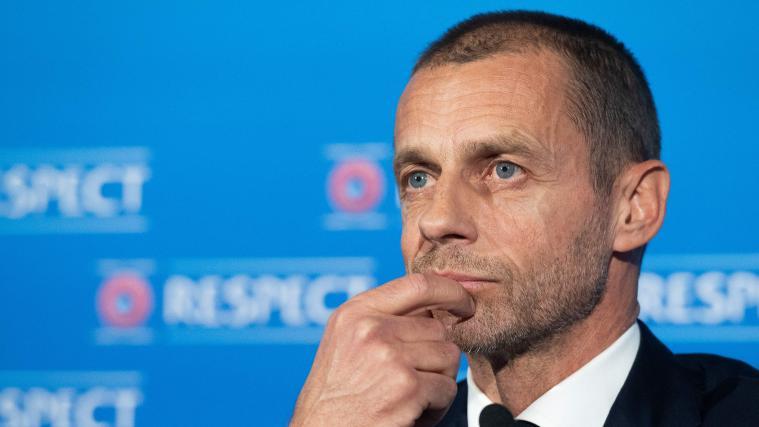 Aleksander Ceferin, Chef der UEFA. © APA/afp / RICHARD JUILLIART