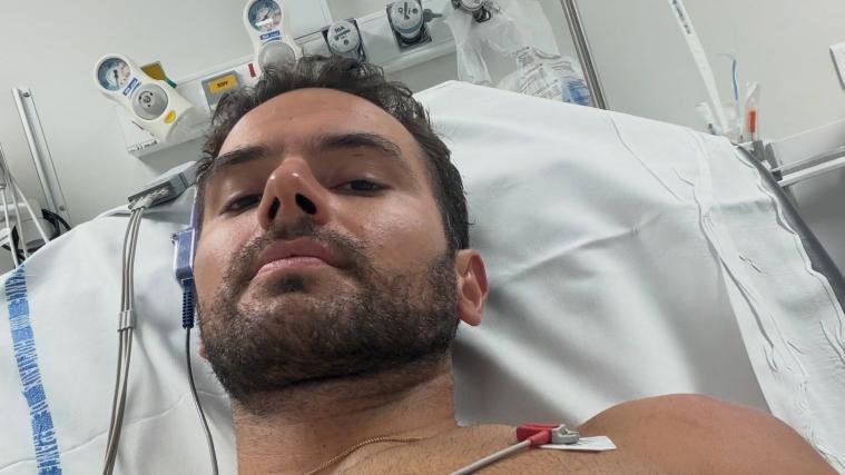 Der Franzose lag im Krankenhaus. © Instagram