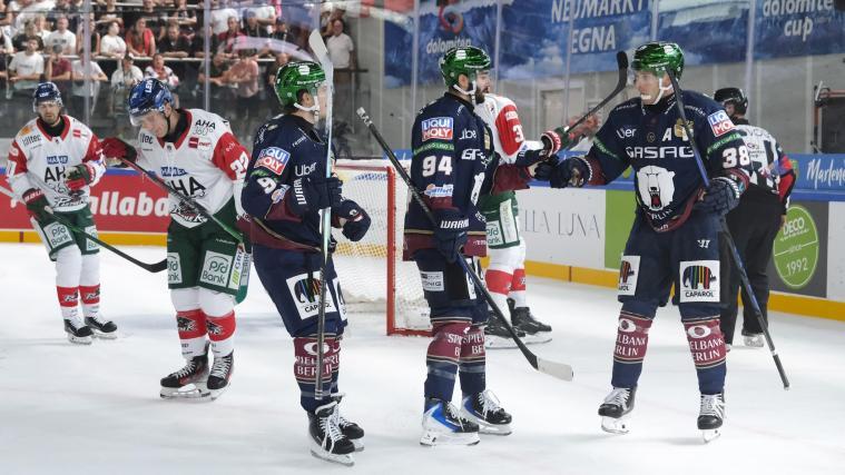 Die Eisbären Berlin hatten Grund zum Jubeln. © Alle Fotos: Max Pattis
