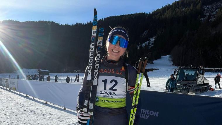 Eine junge italienische Biathletin wechselt zum Langlauf. © fondoitalia