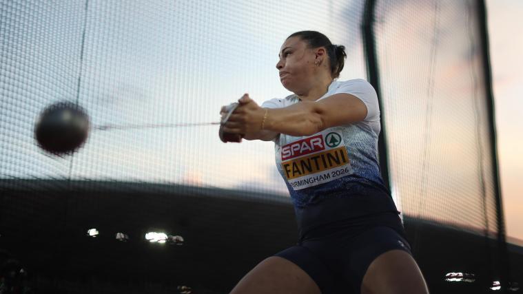 Hammerwerferin Sara Fantini holte EM-Silber. © ANSA / ADAM VAUGHAN