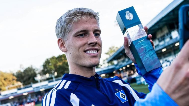 Louis Lemke hat Uwe Seeler als jüngsten HSV-Torschützen der Geschichte abgelöst. © Social Media