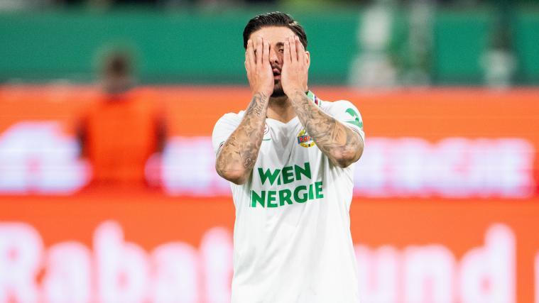 Marco Tilio ist mit Rapid Wien raus. © APA / GEORG HOCHMUTH