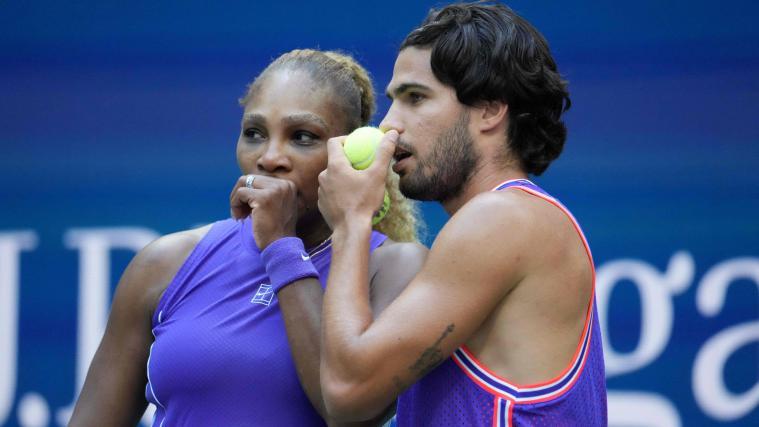 Zwei große Namen: Serena Williams und Carlos Alcaraz © APA/afp / TIMOTHY A. CLARY