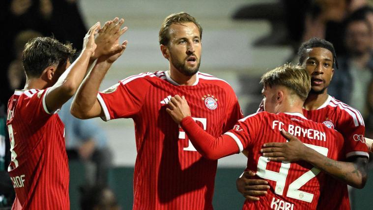 Harry Kane glänzte als Bayern-Torschütze. © APA/afp / INA FASSBENDER