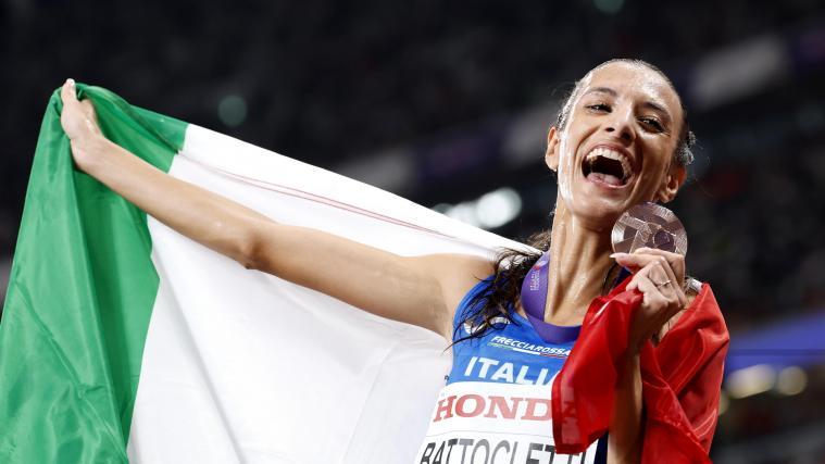 Italiens Leichtathletik-Star Nadia Battocletti  könnte sich in Bozen einen Rekord schnappen. © ANSA / FRANCK ROBICHON