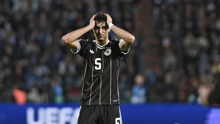 Aleksandar Pavlovic and Germany could only manage a draw. © APA/afp / SAKIS MITROLIDIS