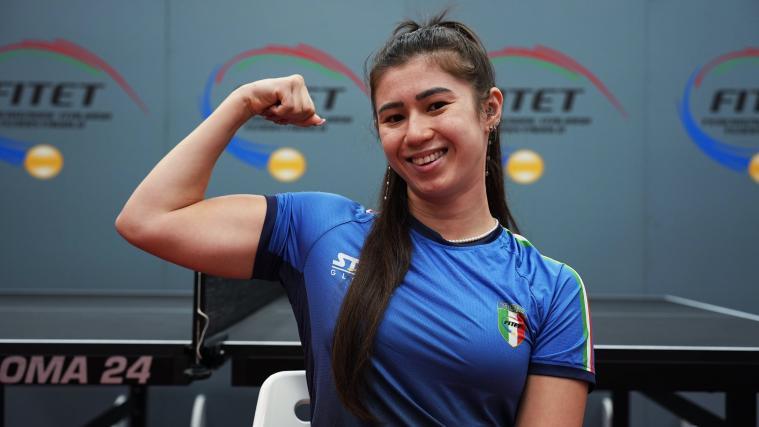 Gaia Monfardini steht bei der EM in Slowenien in der 3. Runde. © FITET