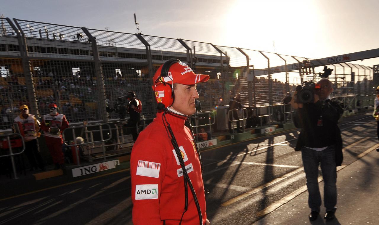 Michael Schumacher, eine Ikone des Motorsports. © AFP / WILLIAM WEST