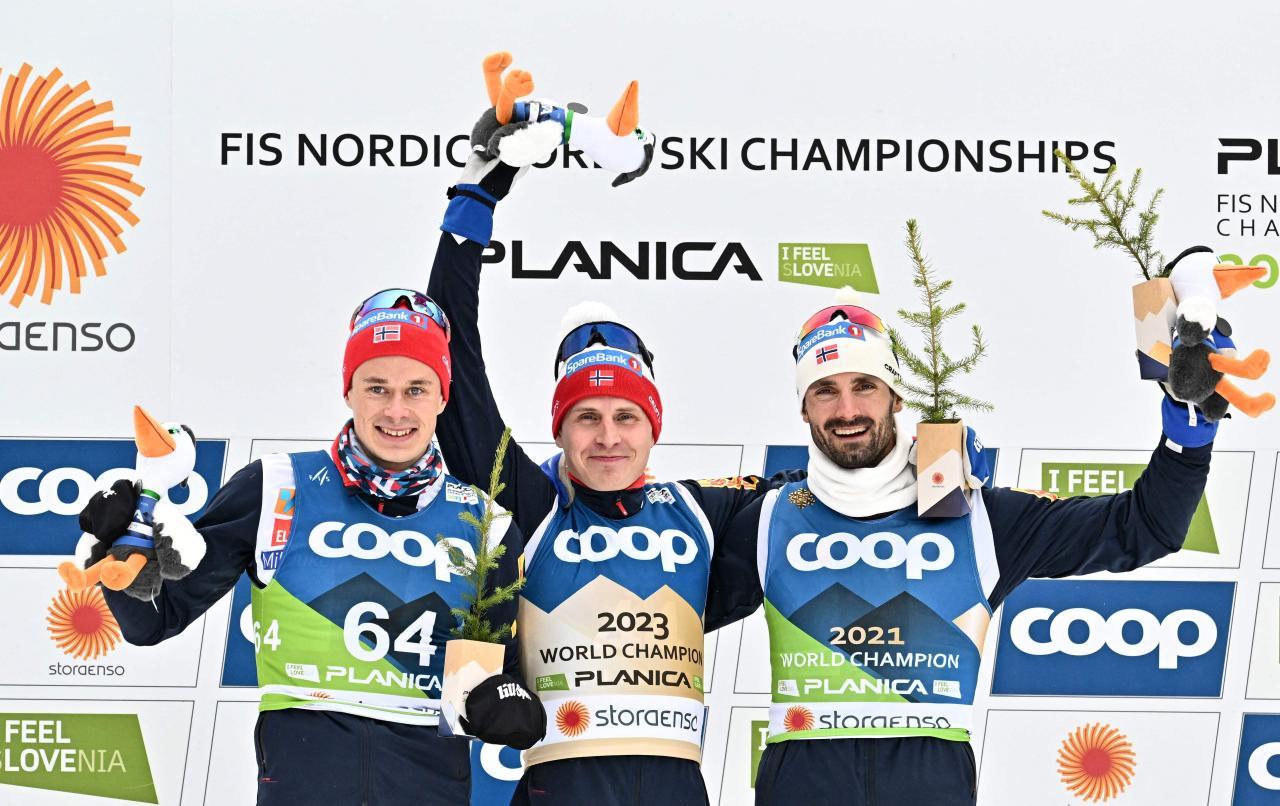 Le champion du monde de skiathlon Krüger a également remporté l'or dans