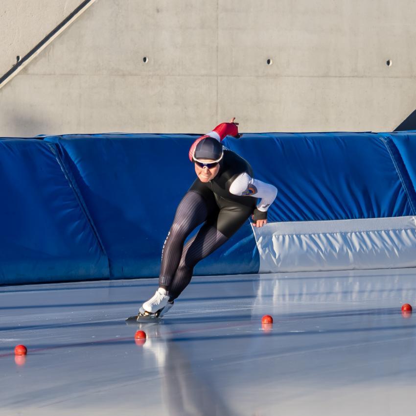 Local hero Maybritt Vigl competes in the Neo-Senior category.
