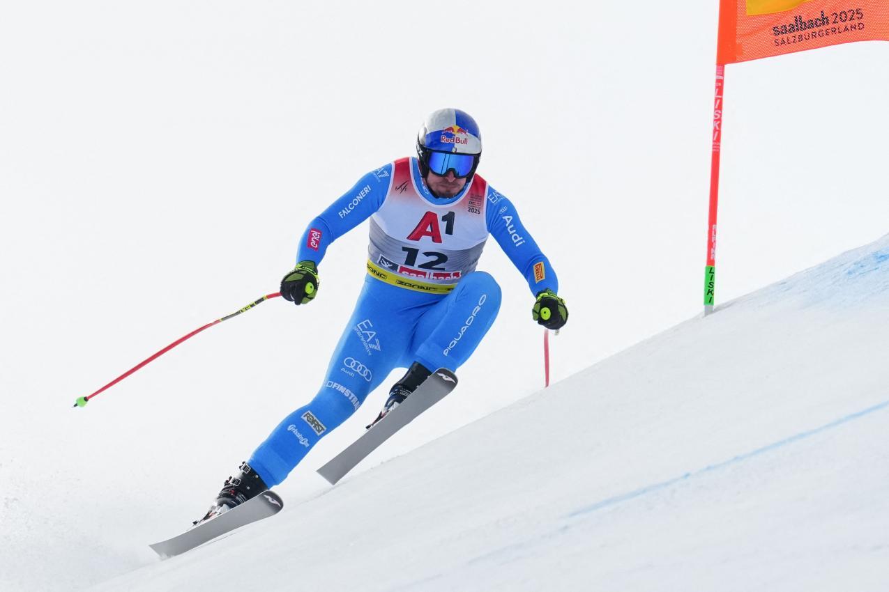 Dominik Paris zeigte eine herausragende Fahrt, doch ein Fehler kostete die Medaille. © APA/afp / DIMITAR DILKOFF