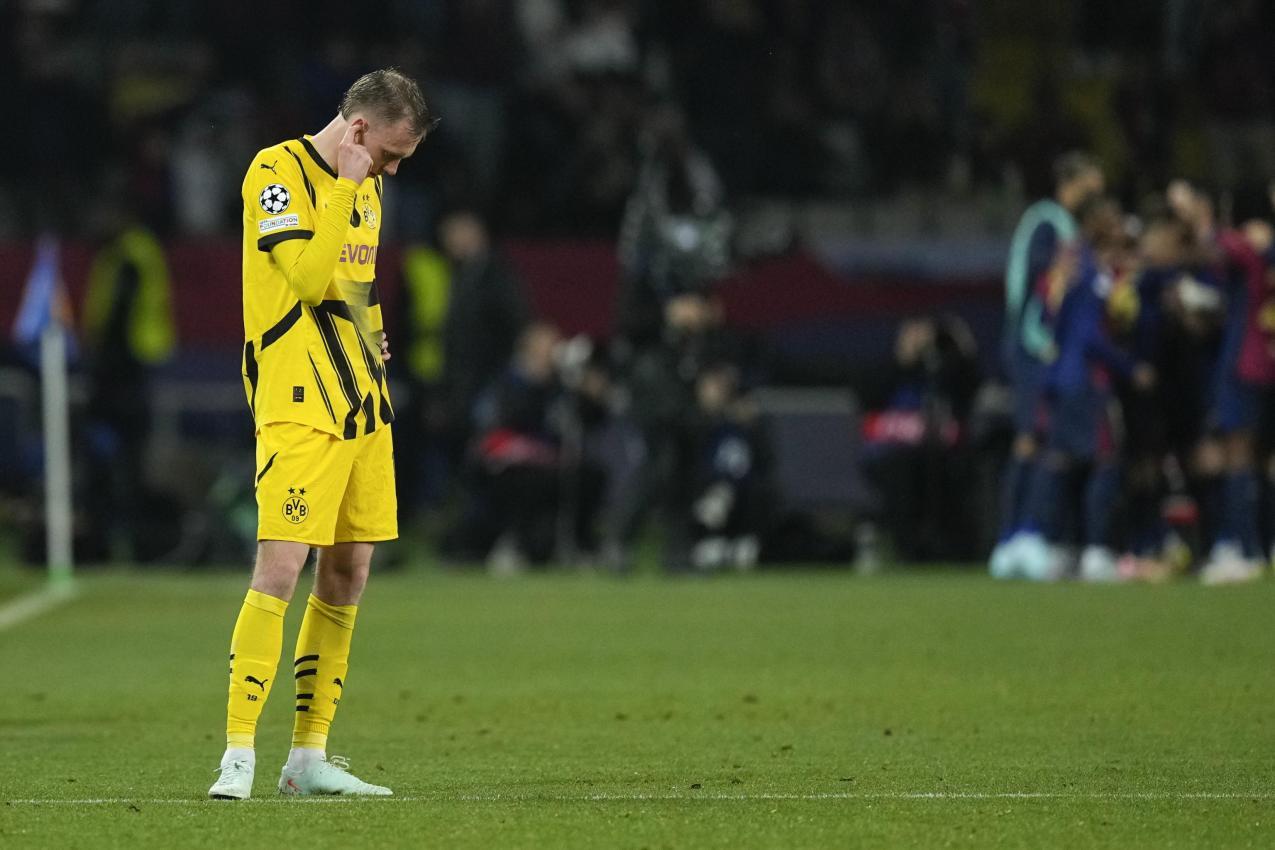Am Boden zerstört: Maximilian Beier. © ANSA / Enric Fontcuberta