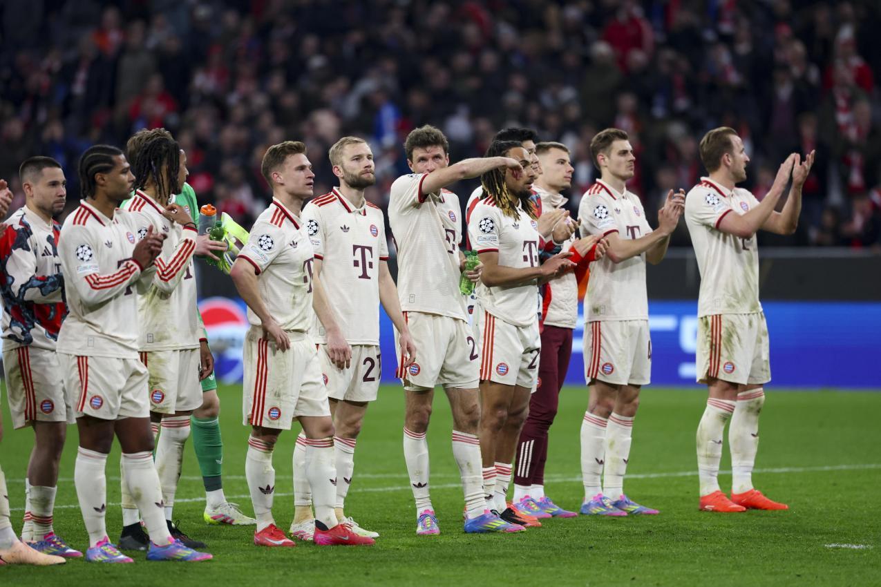 Die Bayern ließen sich ihre Enttäuschung anmerken. © ANSA / FILIP SINGER