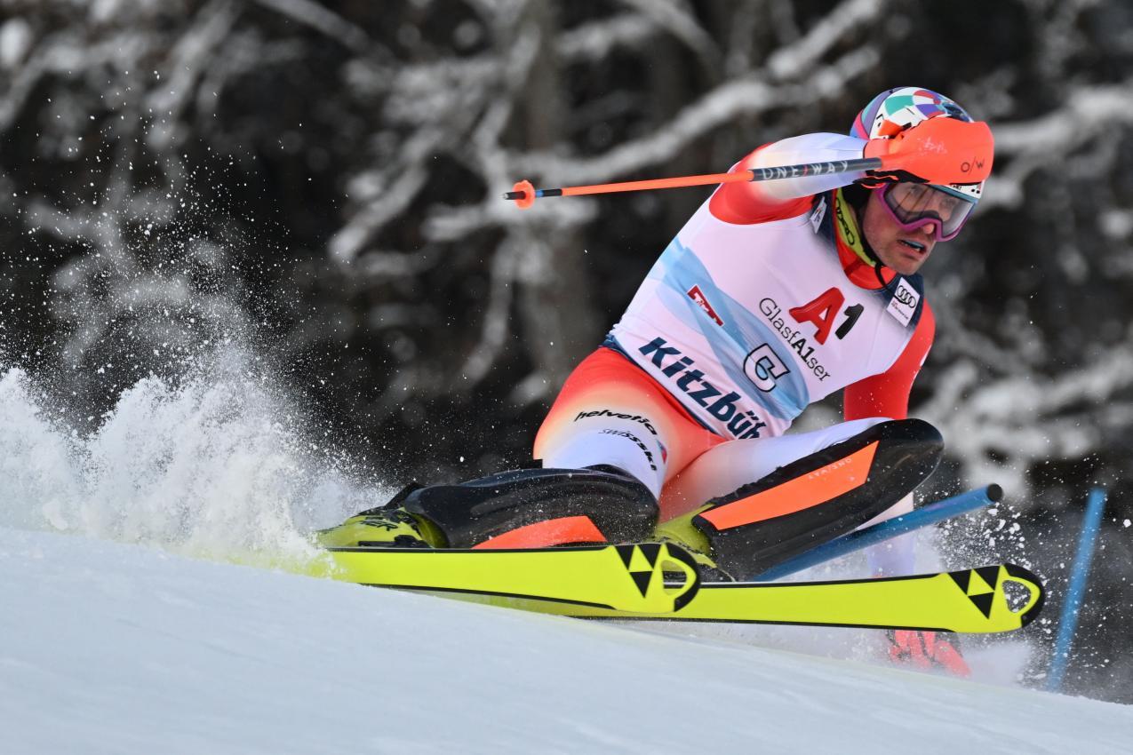 No longer wearing yellow skis: Daniel Yule. © APA/afp / JOE KLAMAR