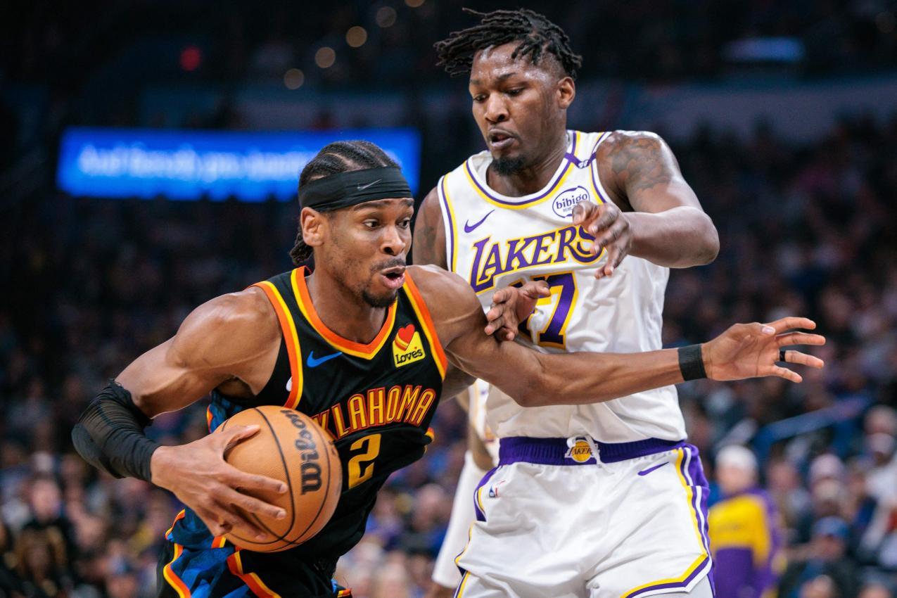 Shai Gilgeous-Alexander und die Thunder waren nicht wiederzuerkennen. © APA / WILLIAM PURNELL