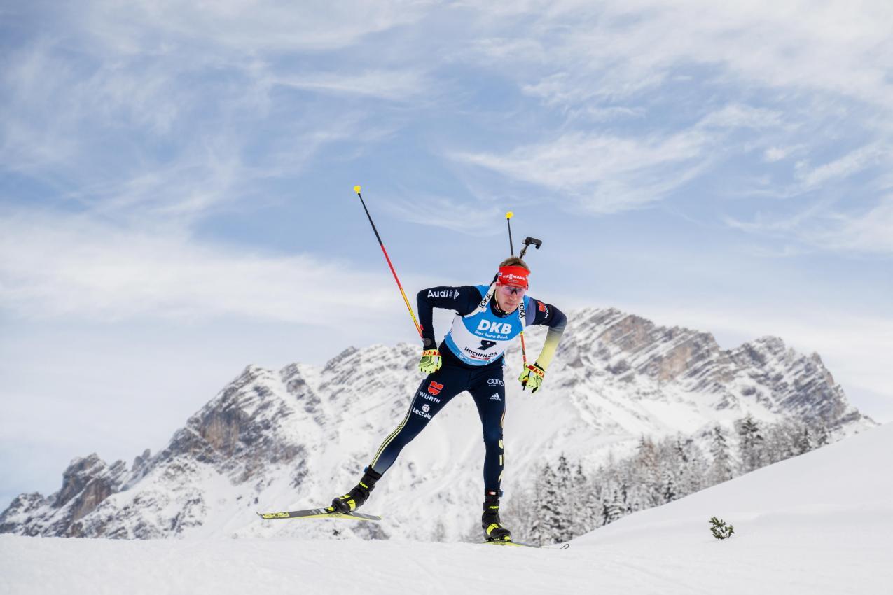 Biathlet Johannes Kühn. © ANSA / CHRISTIAN BRUNA