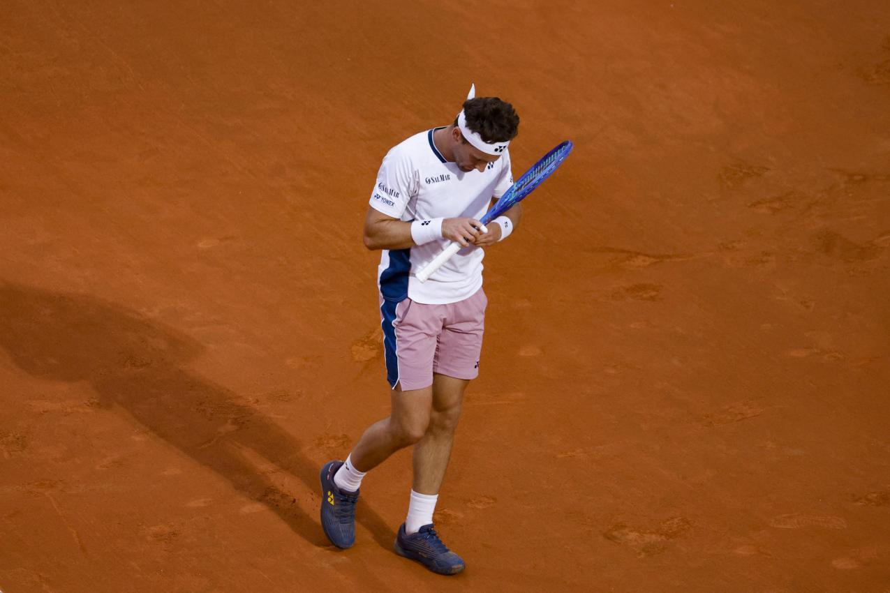 Casper Ruud hatte nicht den Hauch einer Chance. © ANSA / ANSA/FABIO FRUSTACI