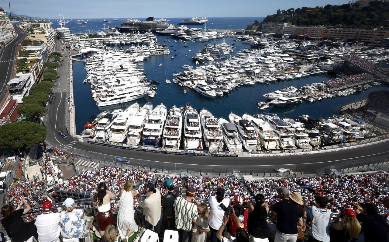 Das Ambiente in Monaco ist spektakulär, doch der Grand Prix war es nicht. © ANSA / YOAN VALAT
